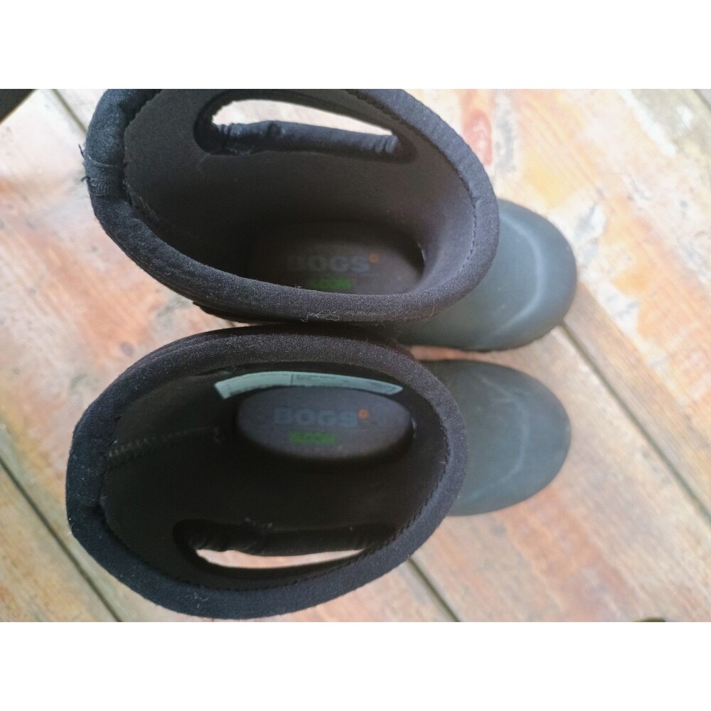 Bogs Boots Toddler Sz 7 Classic Snow Winter Pull On Midcalf Black Fabric - Picture 4 of 5